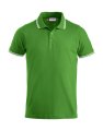 Heren Poloshirt Clique Amarillo 028219 Appel Groen-Wit